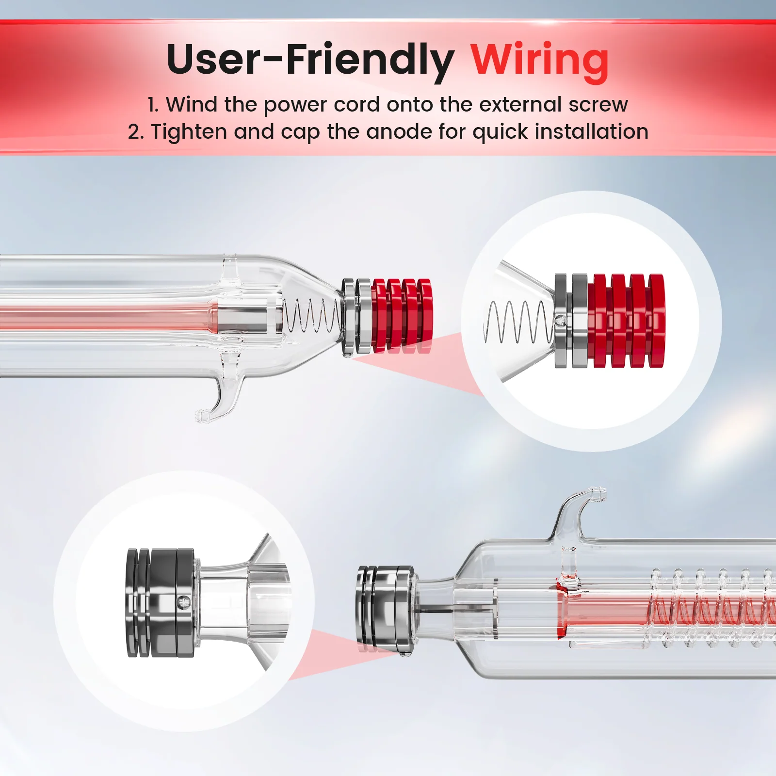 Monport 100w CO2 Laser Tube for Laser Engraver - Image 5