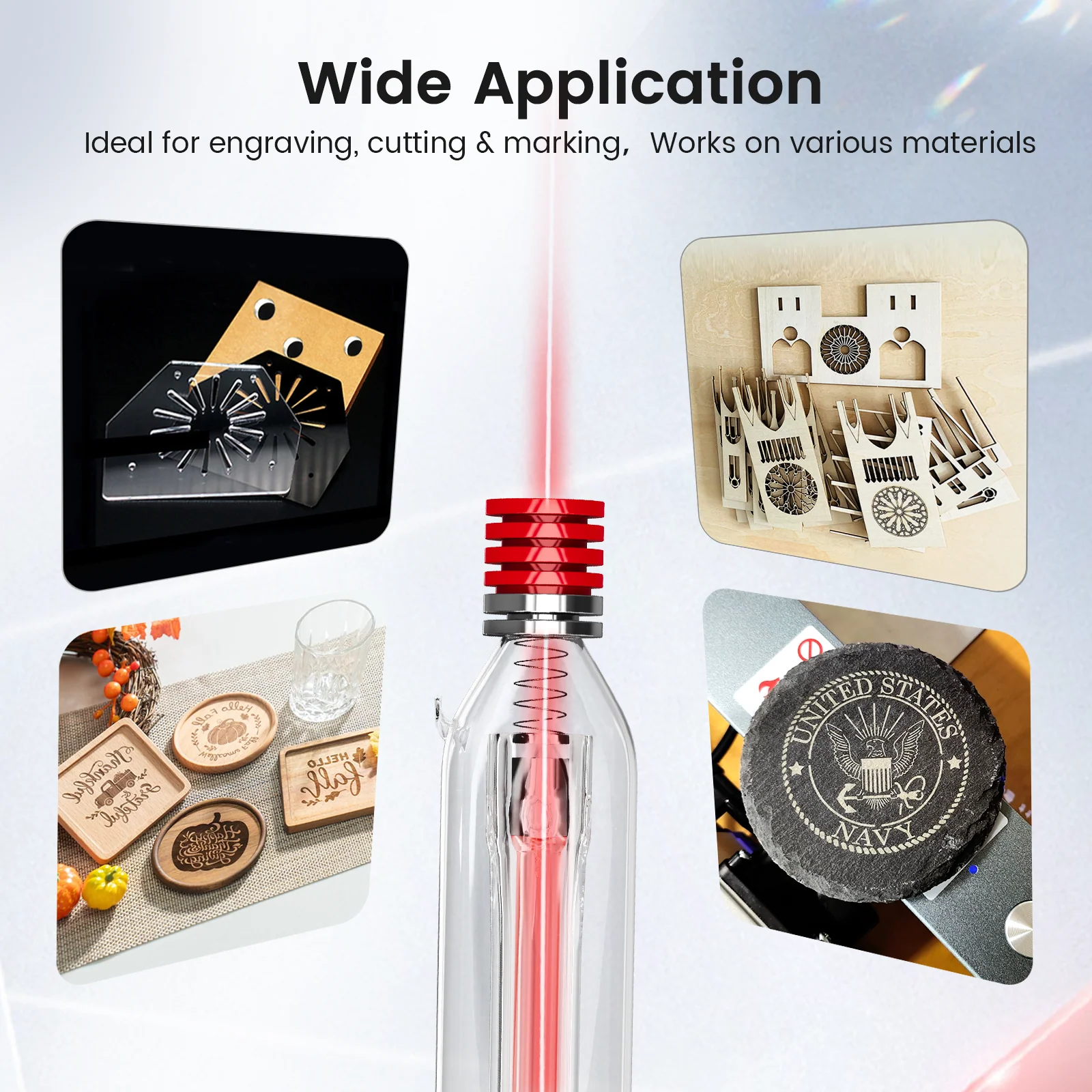 Monport 100w CO2 Laser Tube for Laser Engraver - Image 7