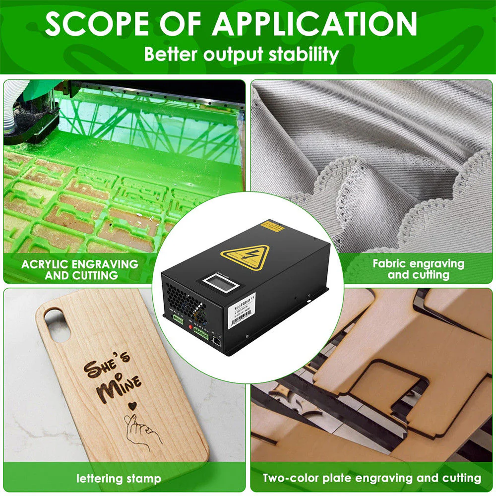 Monport 80W Laser Power Supply With Real-Time Data for CO2 Laser Engraver - Image 6