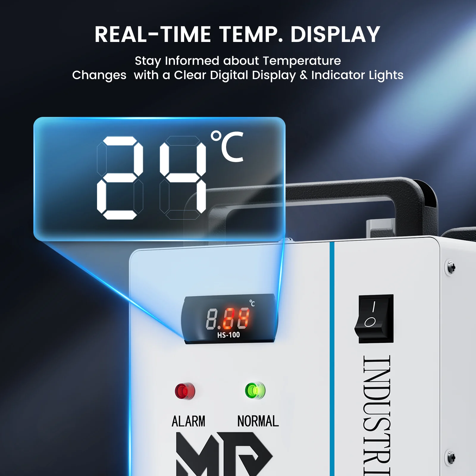 Monport 9L CW-3000 Water Cooling System for below 80W CO2 Laser Engraver - Image 6