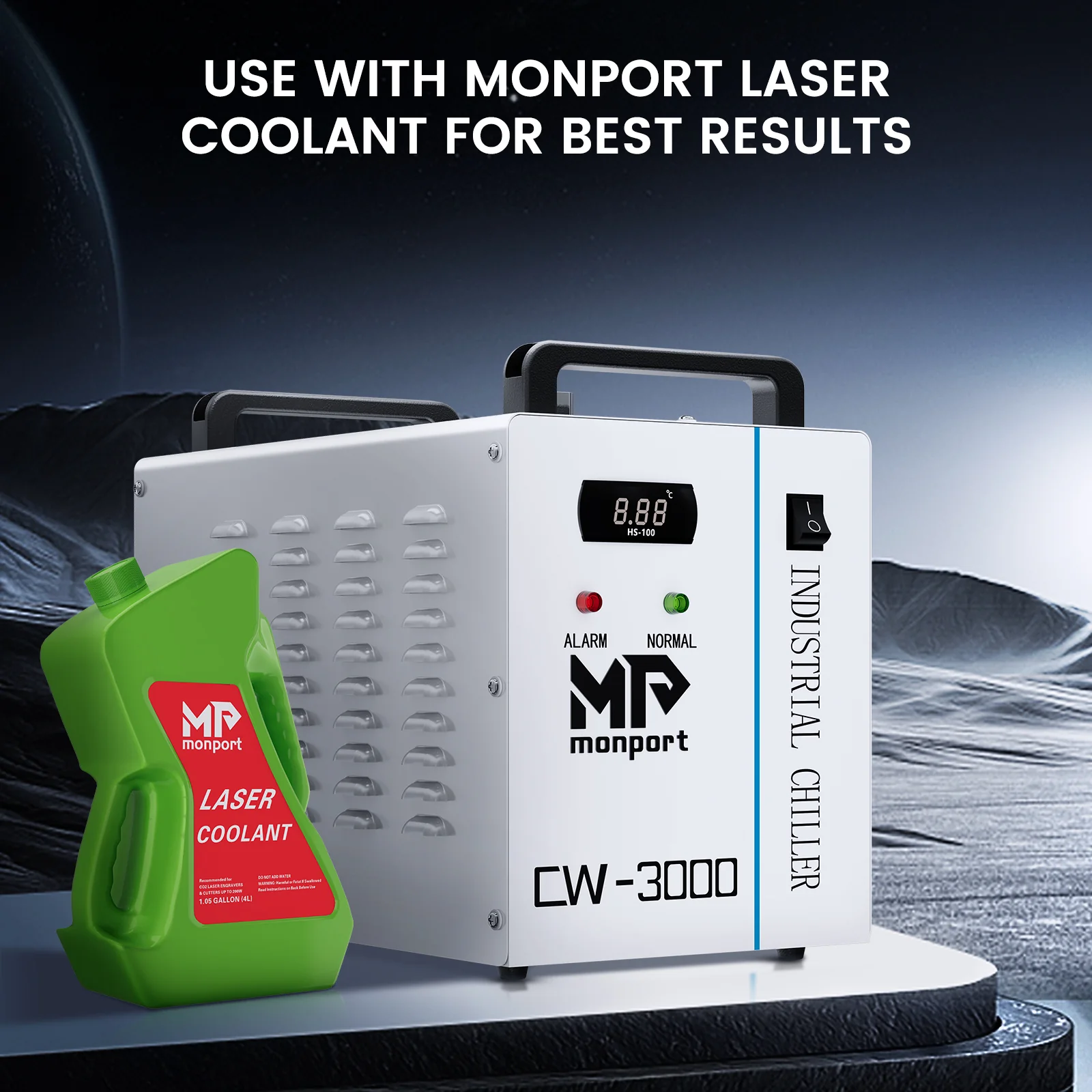 Monport 9L CW-3000 Water Cooling System for below 80W CO2 Laser Engraver - Image 9