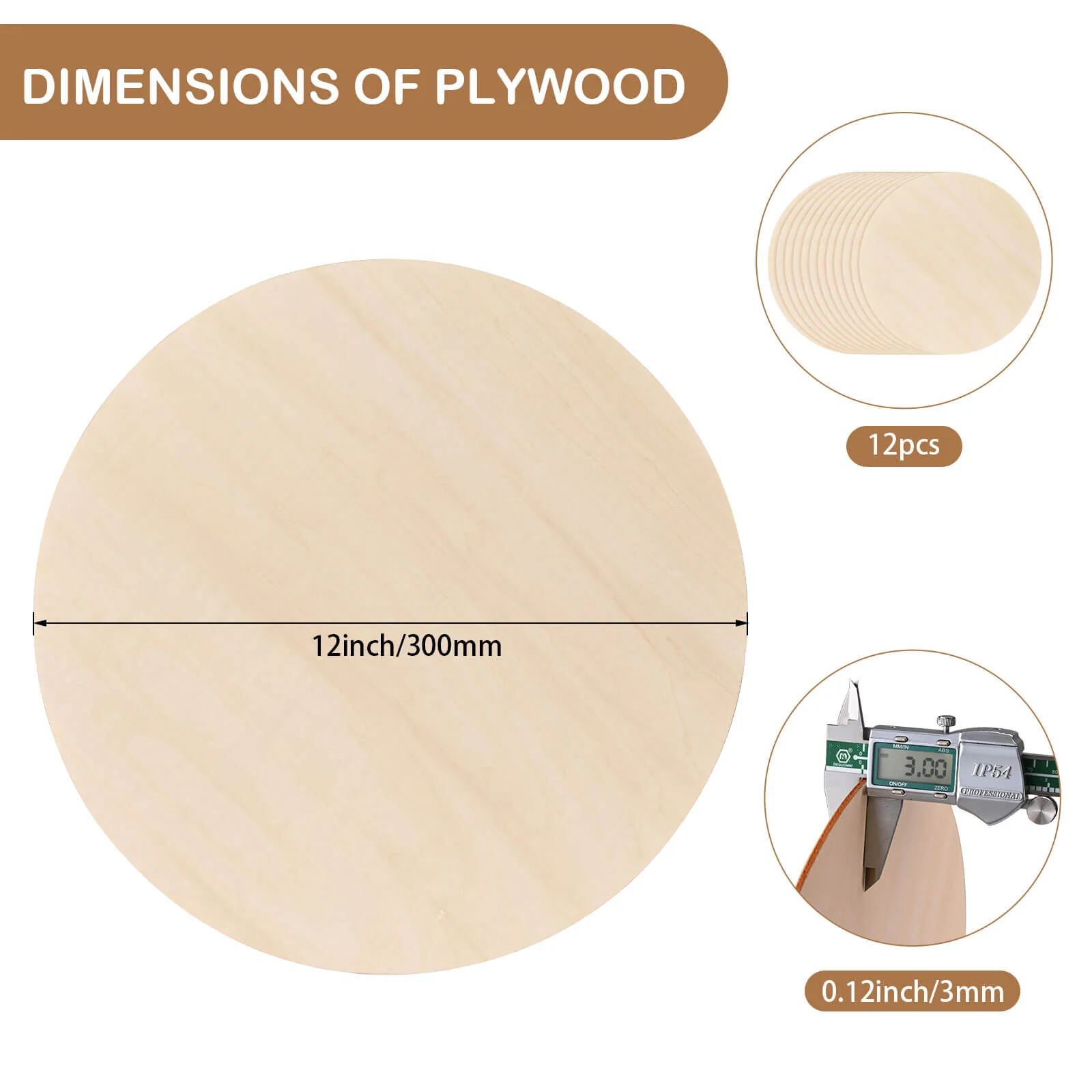 Monport Selected Basswood Plywood for Laser Engravers and Cutters DIY Crafting - Image 3