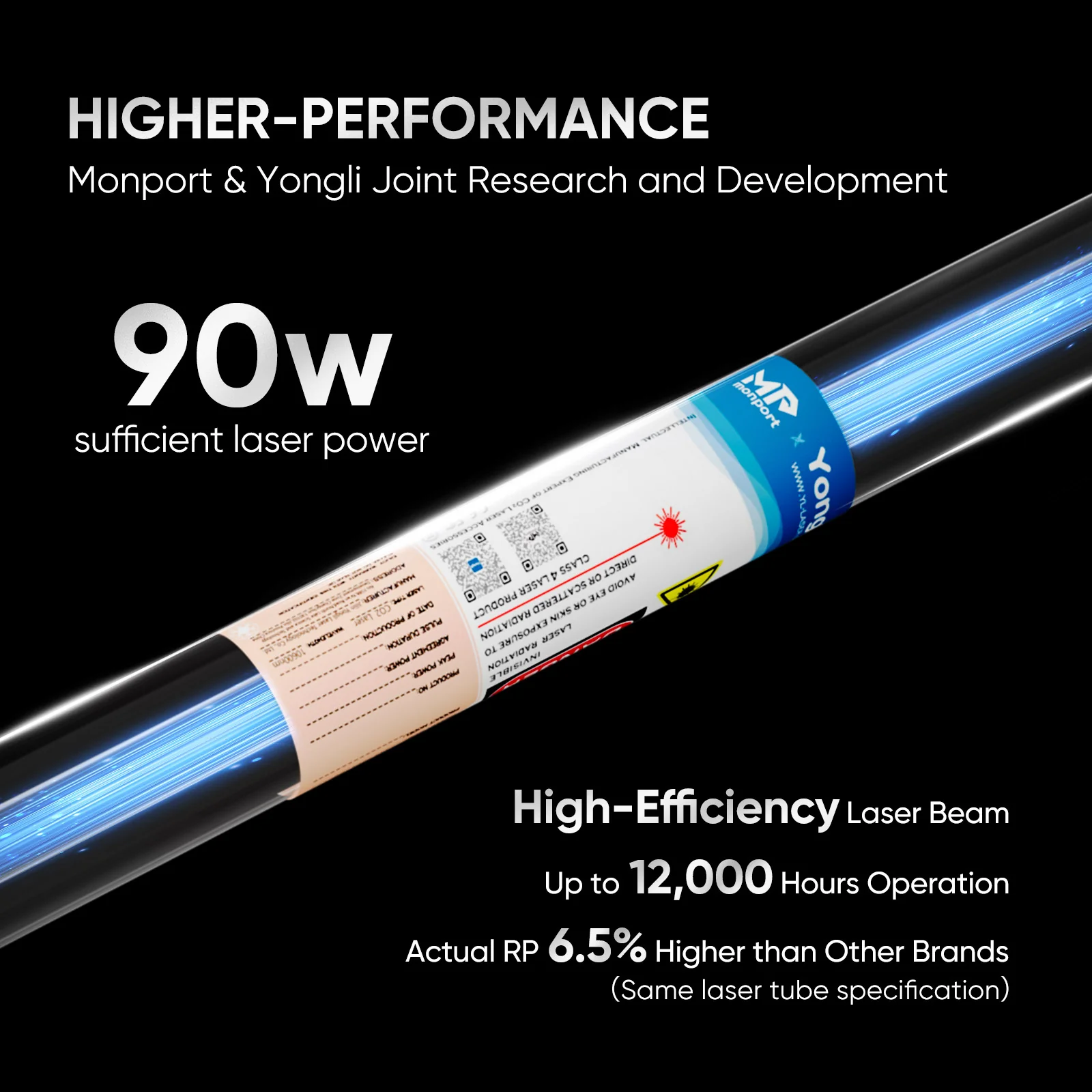 Monport 90W CO2 Laser Engraver & Cutter (28" x 20") with Autofocus and Bracket - Image 3