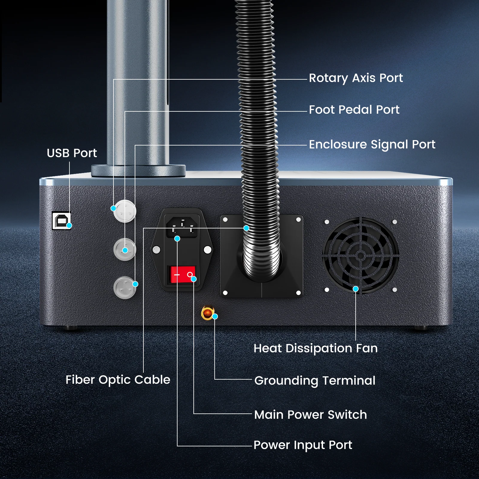 Monport GM 20W Pro Integrated Fiber Laser Engraver & Marking Machine with AutoFocus - Image 13