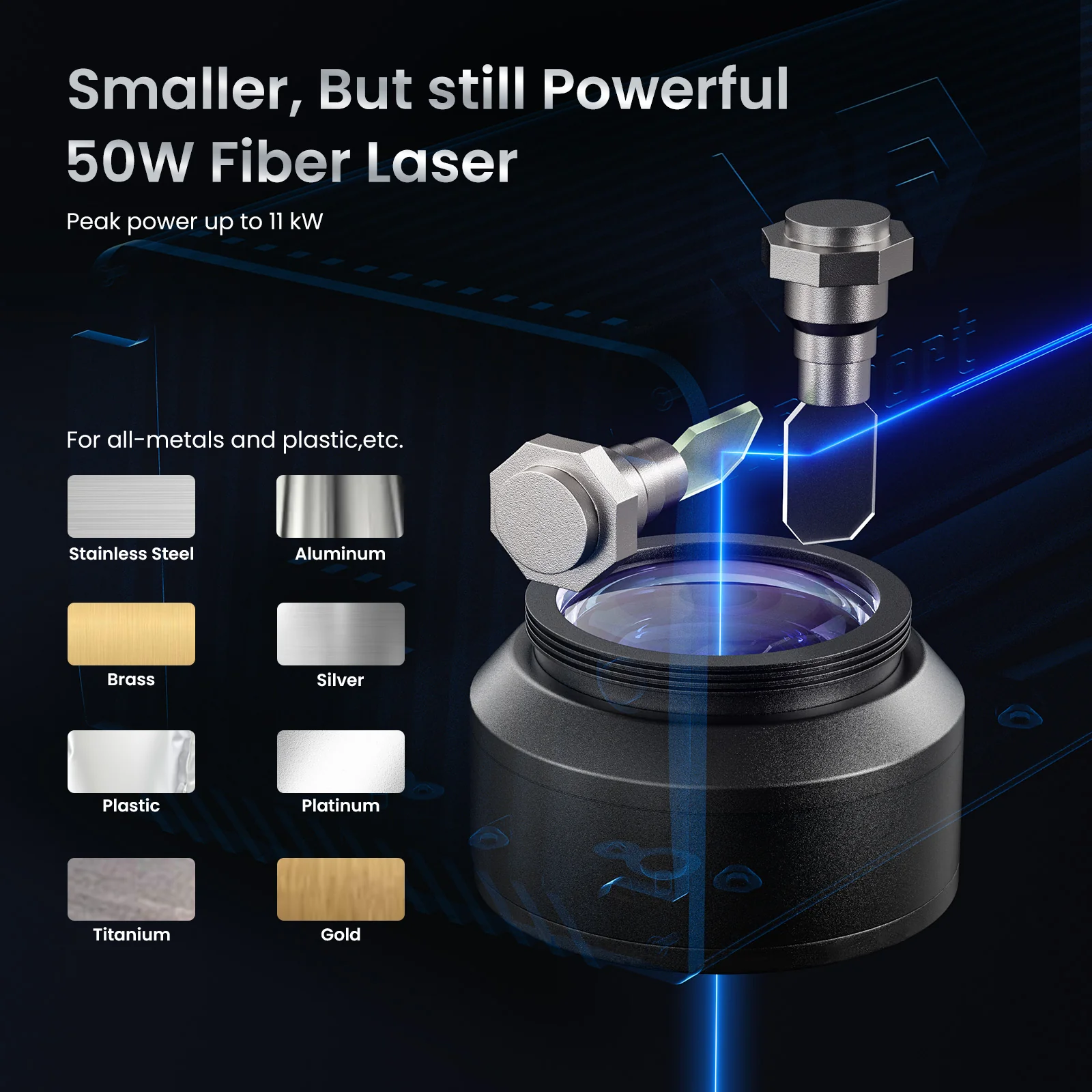 Monport GM 50W Integrated Fiber Laser Engraver & Marking Machine - Image 6