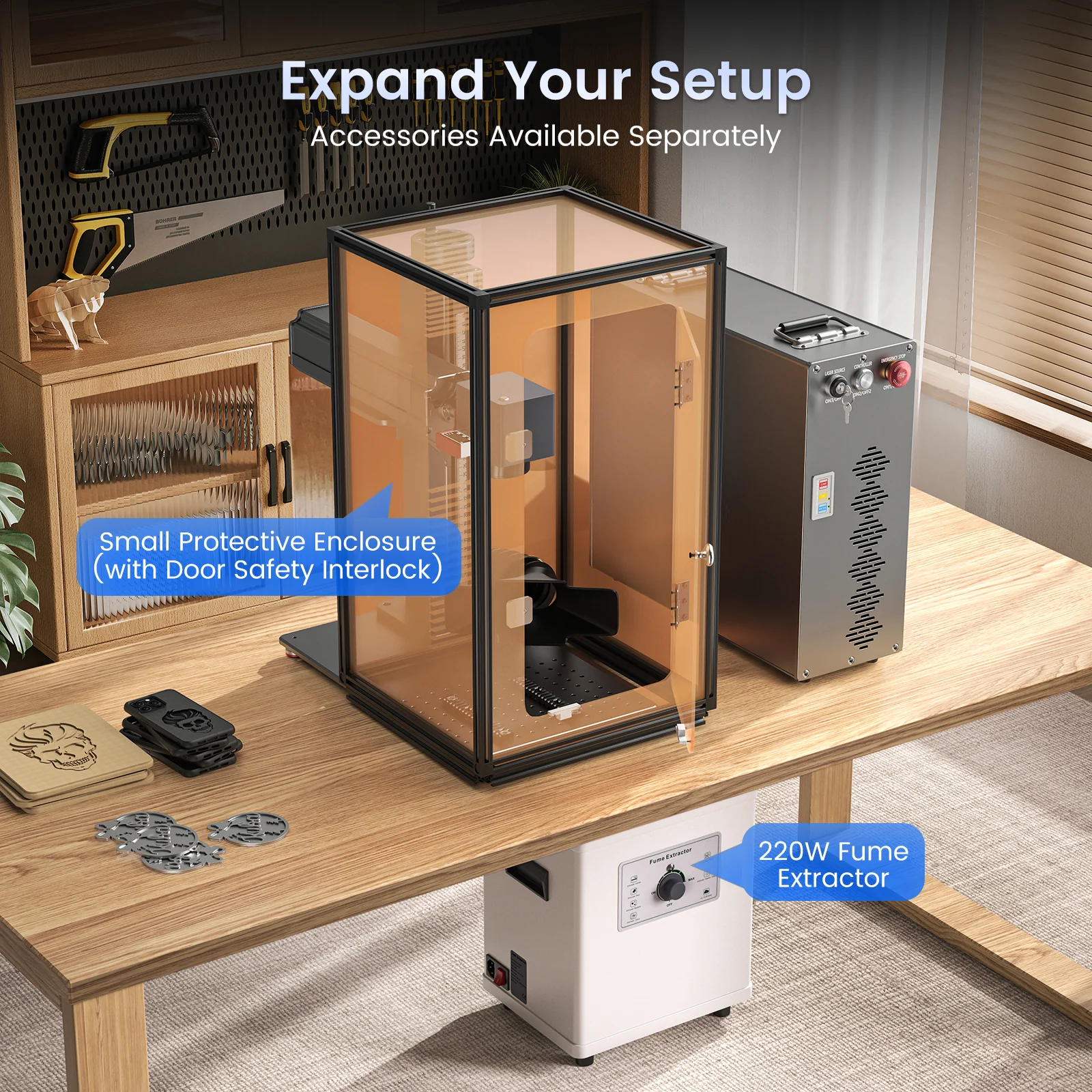 Monport GT 200W Split MOPA Fiber Laser Engraver & Color Marking Machine With AutoFocus – FDA Approval - Image 18