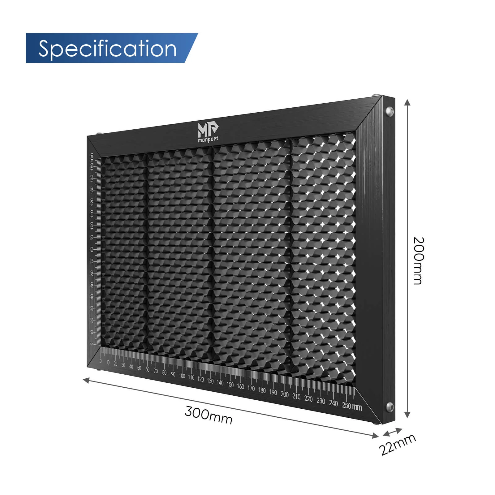 Monport 8"X12" Metal Honeycomb Laser Working Bed for CO2 Laser Engraver - Image 4