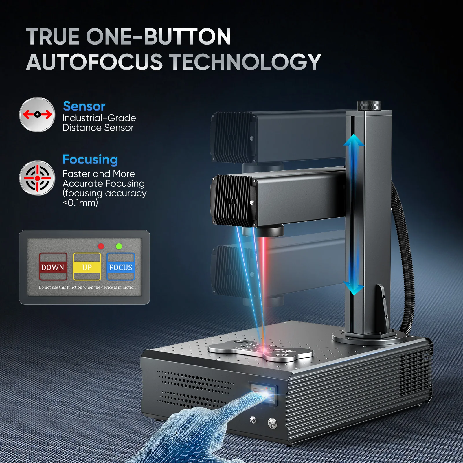 Monport GA 100W MOPA Fiber Laser Integrated Engraver & Marking Machine with AutoFocus - Image 5