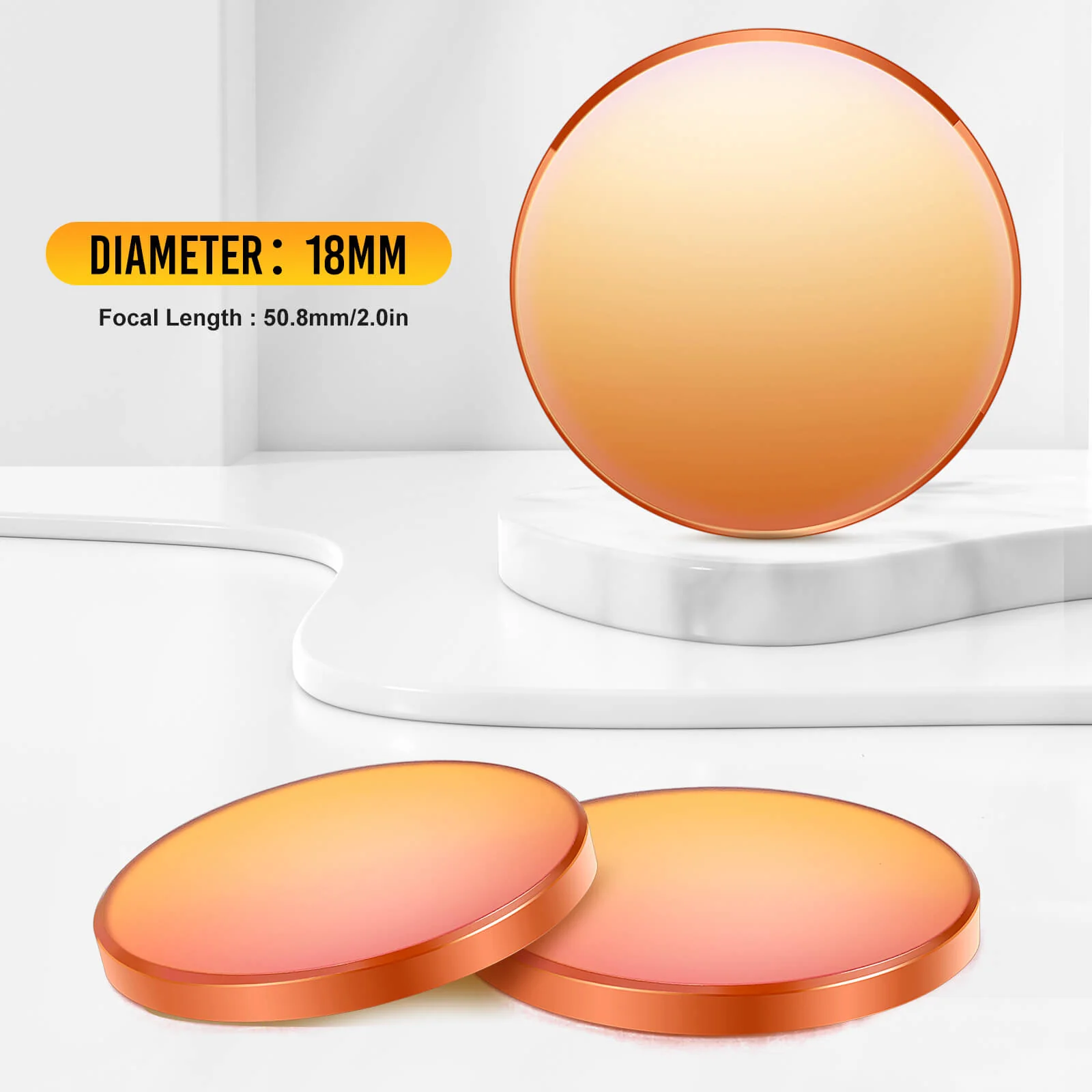 Monport 18mm Focus Lens for 60W-90W CO2 Laser Engraver - Image 6