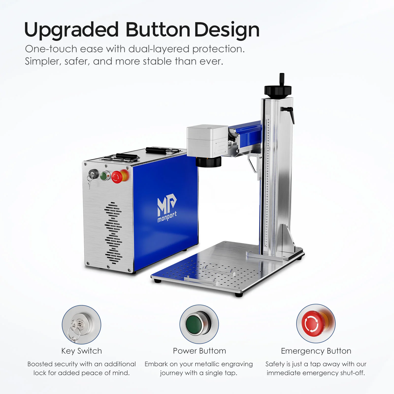 Monport GQ 30W (5.9" x 5.9") Fiber Laser Engraver & Marking Machine with FDA Approval - Image 8