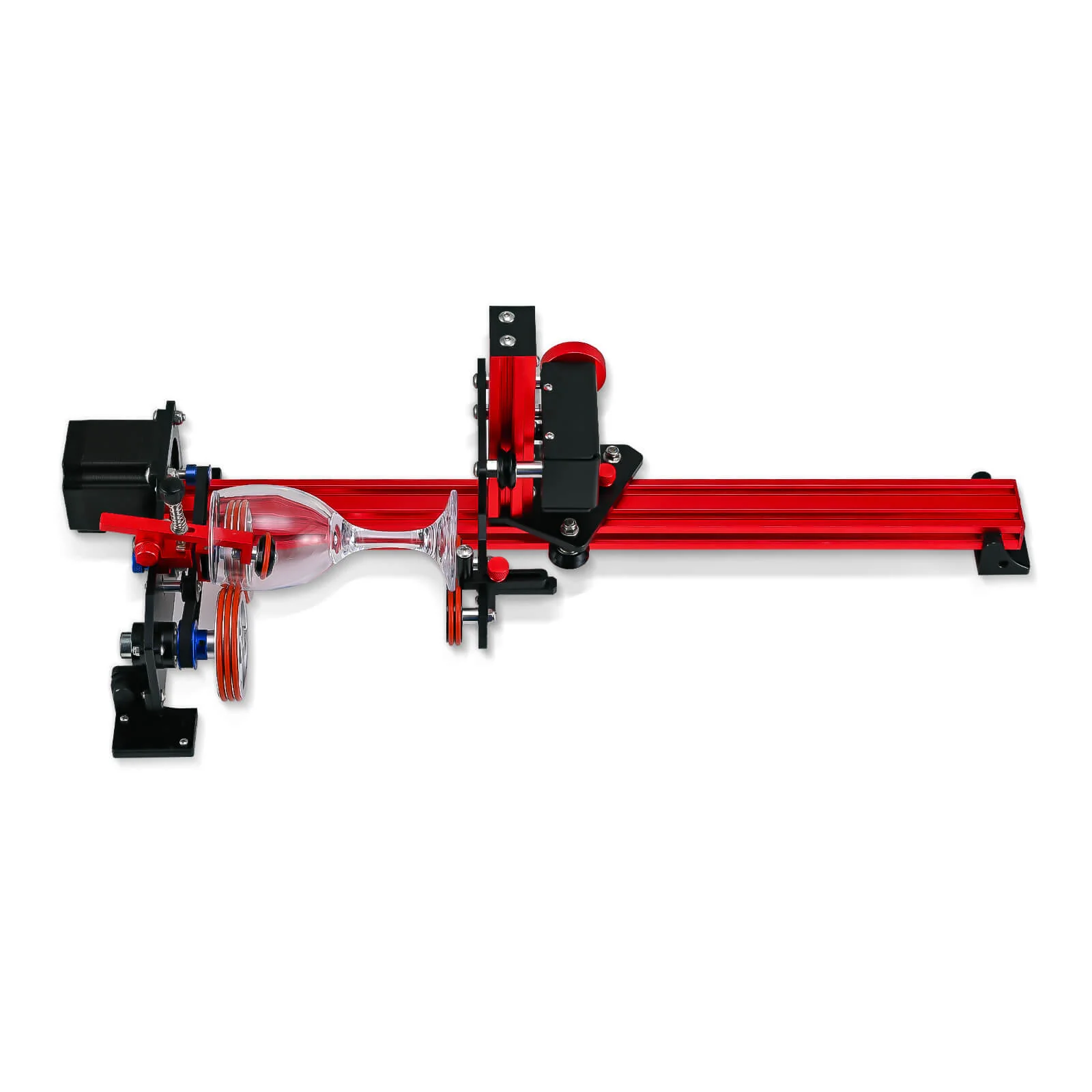 Monport 4-Wheel Lifting Rotary Axis with 360° Rotation for 60W~150W CO2 Laser Engraver - Image 6