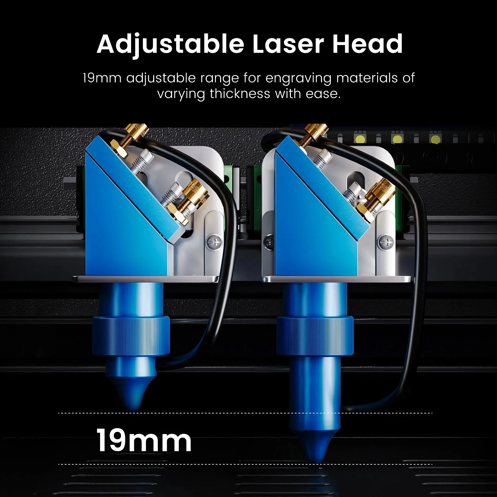 Monport 40W Pro Lightburn-Supported (12" X 8") CO2 Laser Engraver & Cutter with Air Assist - Image 9