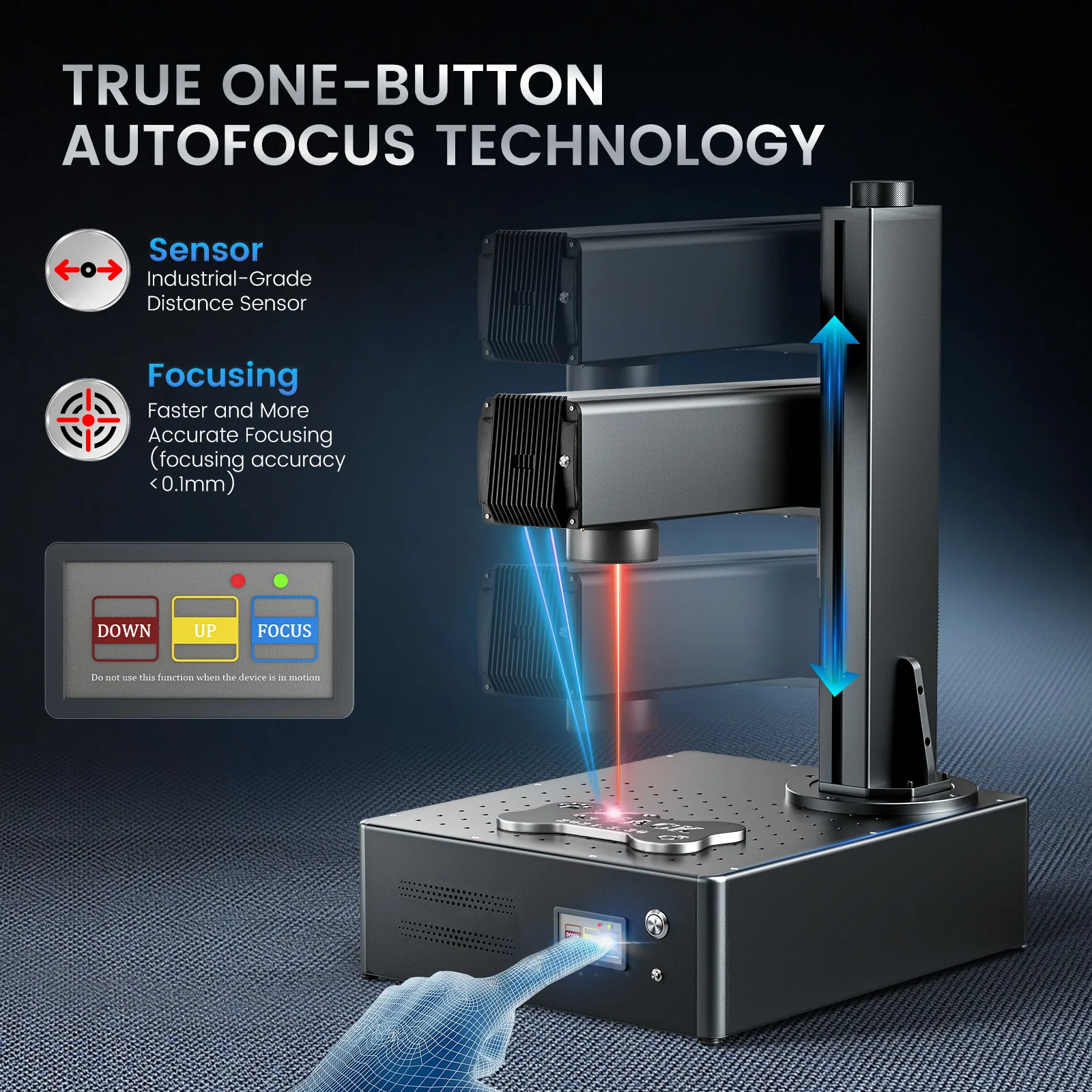 Monport GA 60W MOPA Fiber Laser Integrated Engraver & Marking Machine with AutoFocus - Image 4