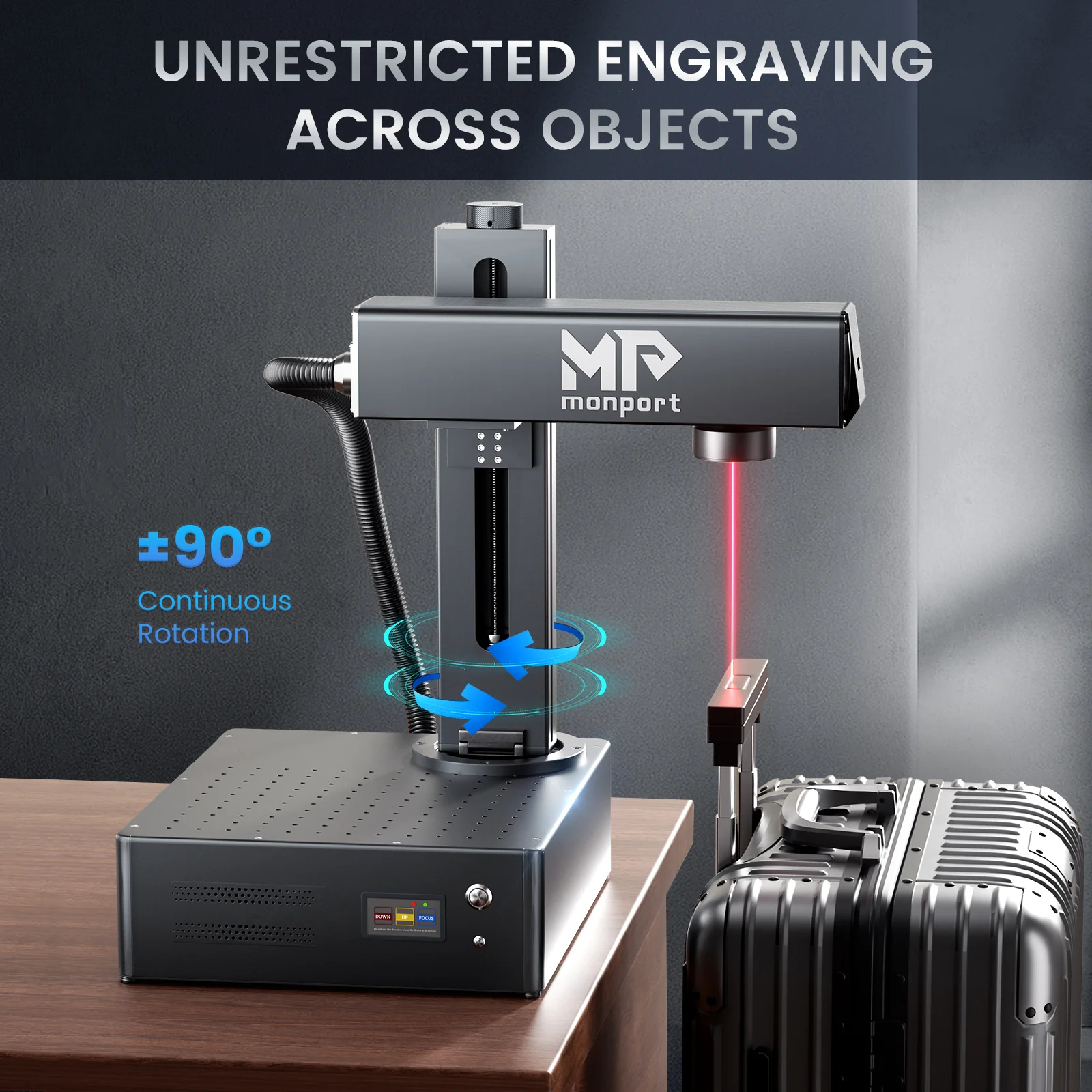 Monport GA 60W MOPA Fiber Laser Integrated Engraver & Marking Machine with AutoFocus - Image 6