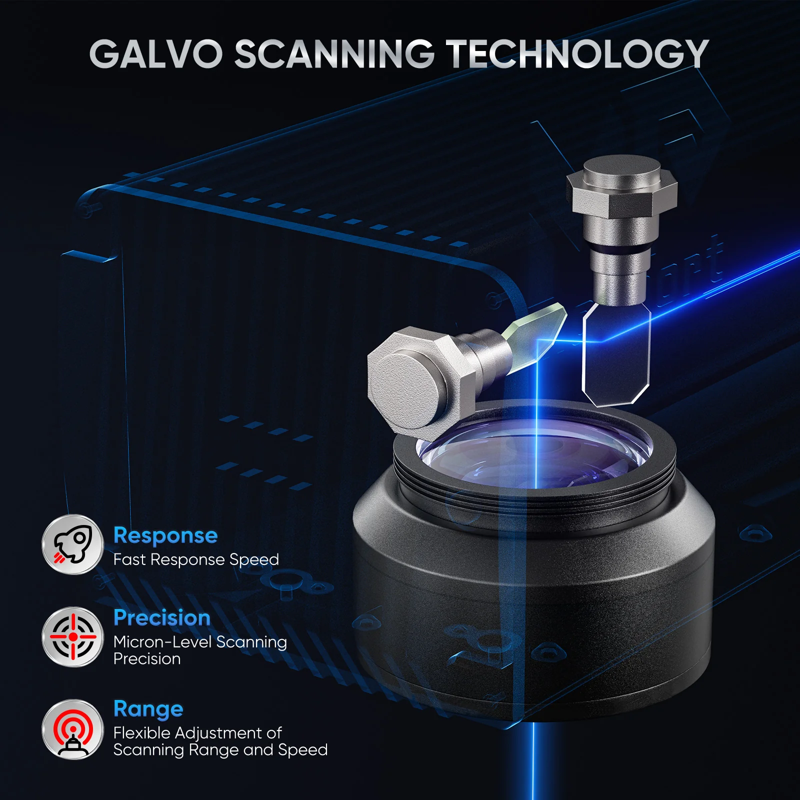 Monport GA 60W MOPA Fiber Laser Integrated Engraver & Marking Machine with AutoFocus - Image 8