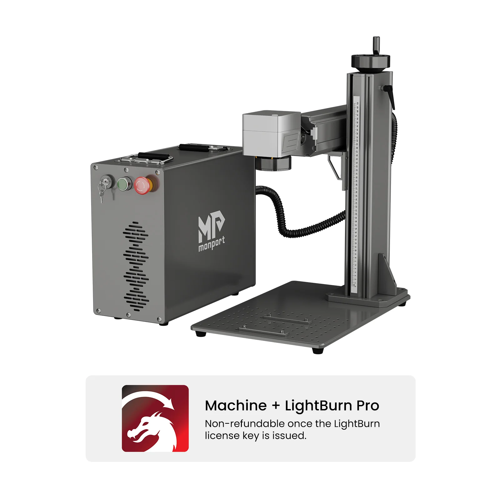 Monport GPro 60W Split MOPA Fiber Laser Engraver & Marking Machine With Manual Focus - Image 16