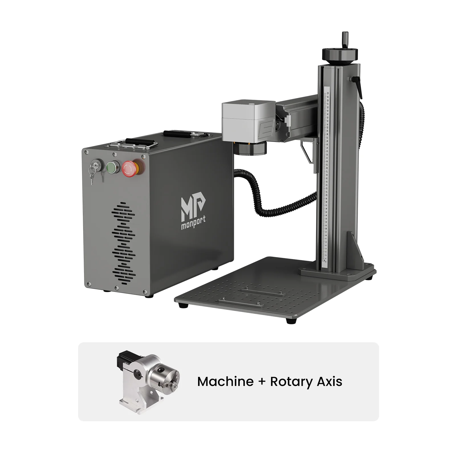 Monport GPro 60W Split MOPA Fiber Laser Engraver & Marking Machine With Manual Focus - Image 17