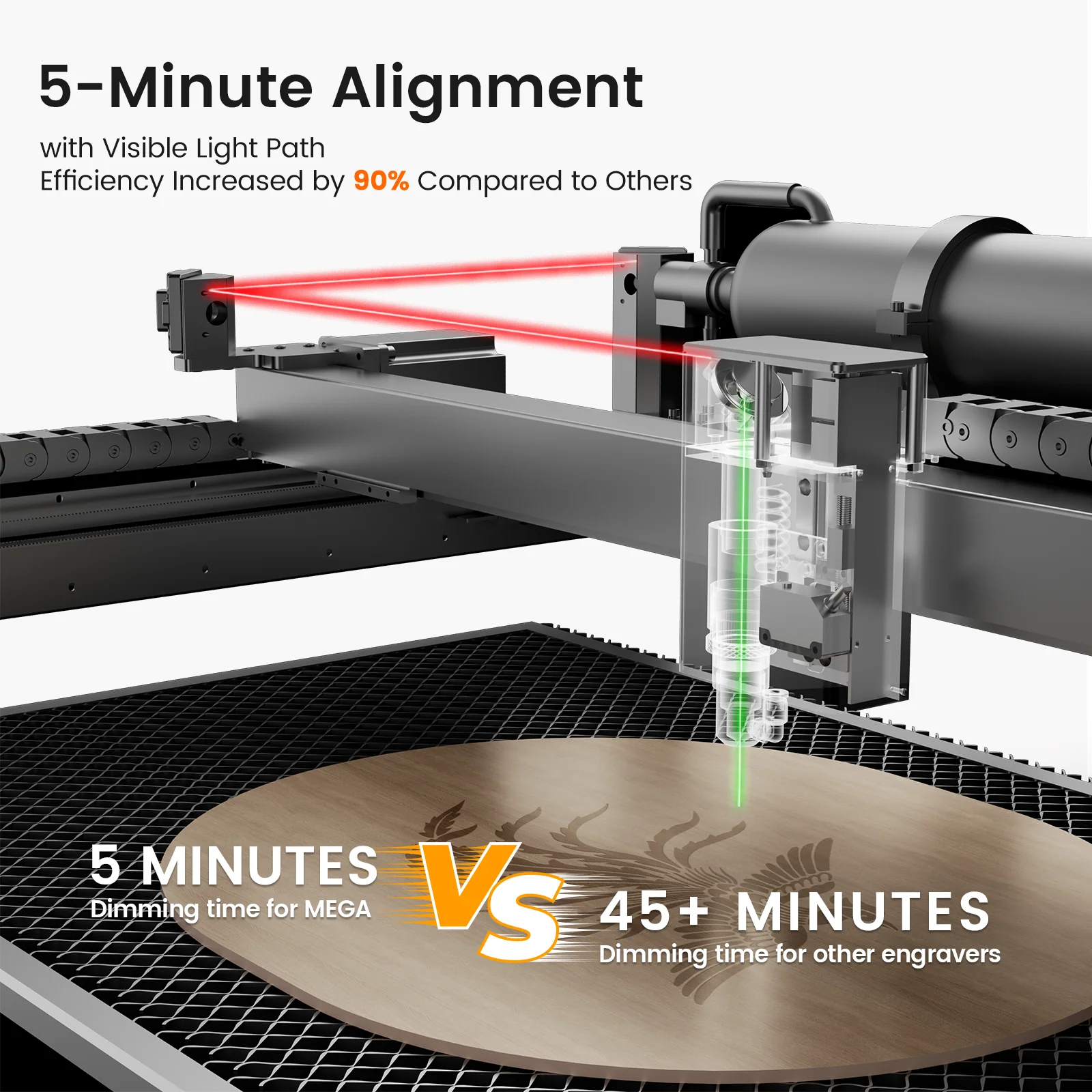 Monport Mega S: 70W Revolutionary Co2 Laser Engraver & Cutter with Intelligent Precision and Automation - Image 20