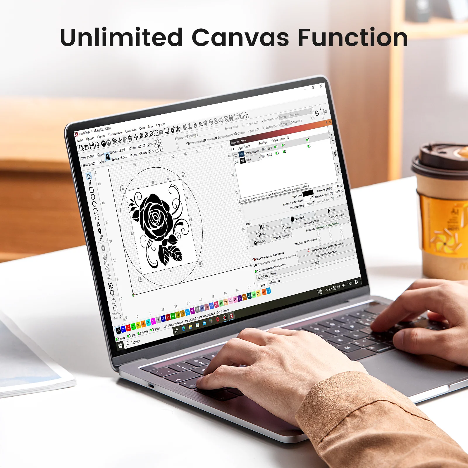 Monport Mega S: 70W Revolutionary Co2 Laser Engraver & Cutter with Intelligent Precision and Automation - Image 21