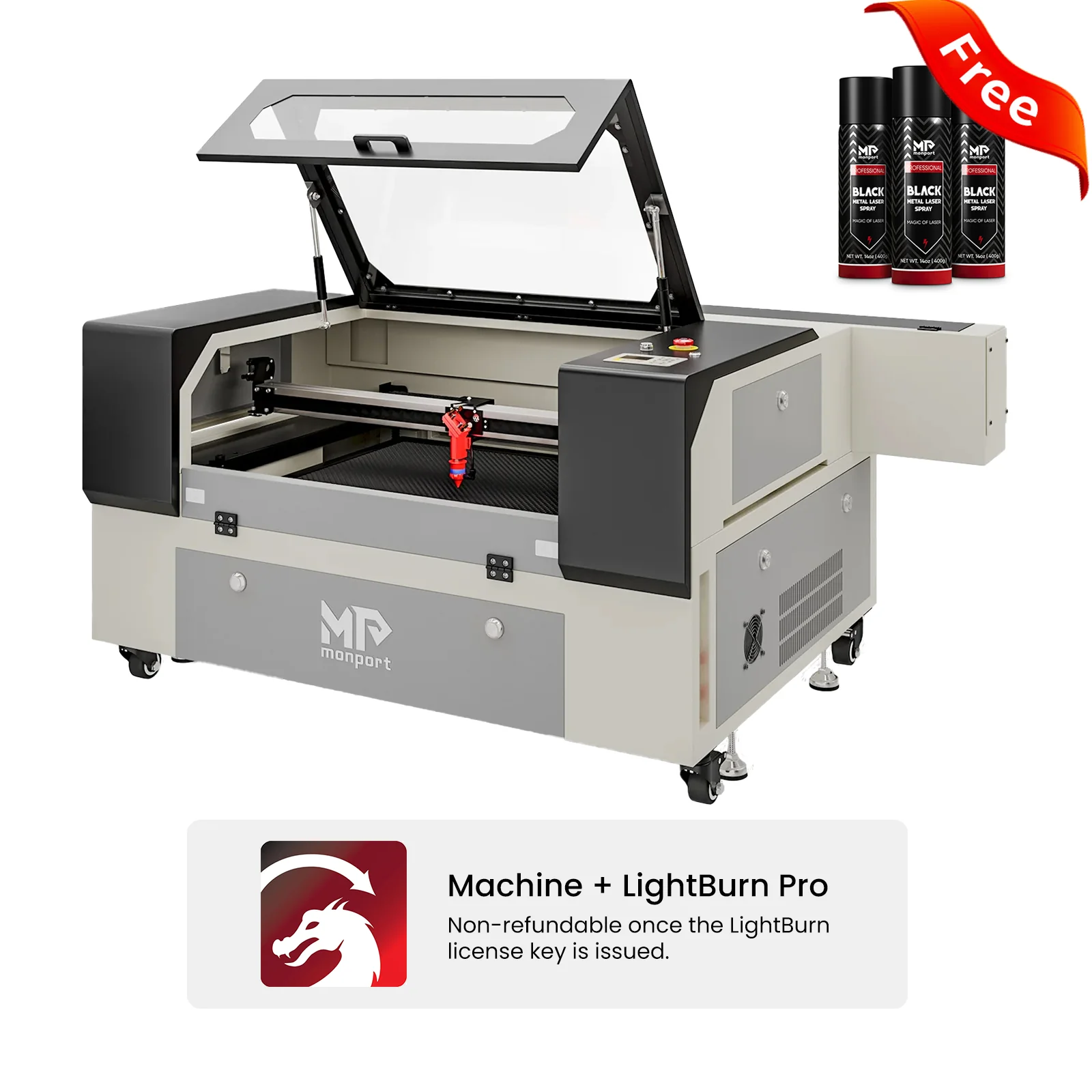 Monport 90W CO2 Laser Engraver & Cutter (28" x 20") with Autofocus - Image 14