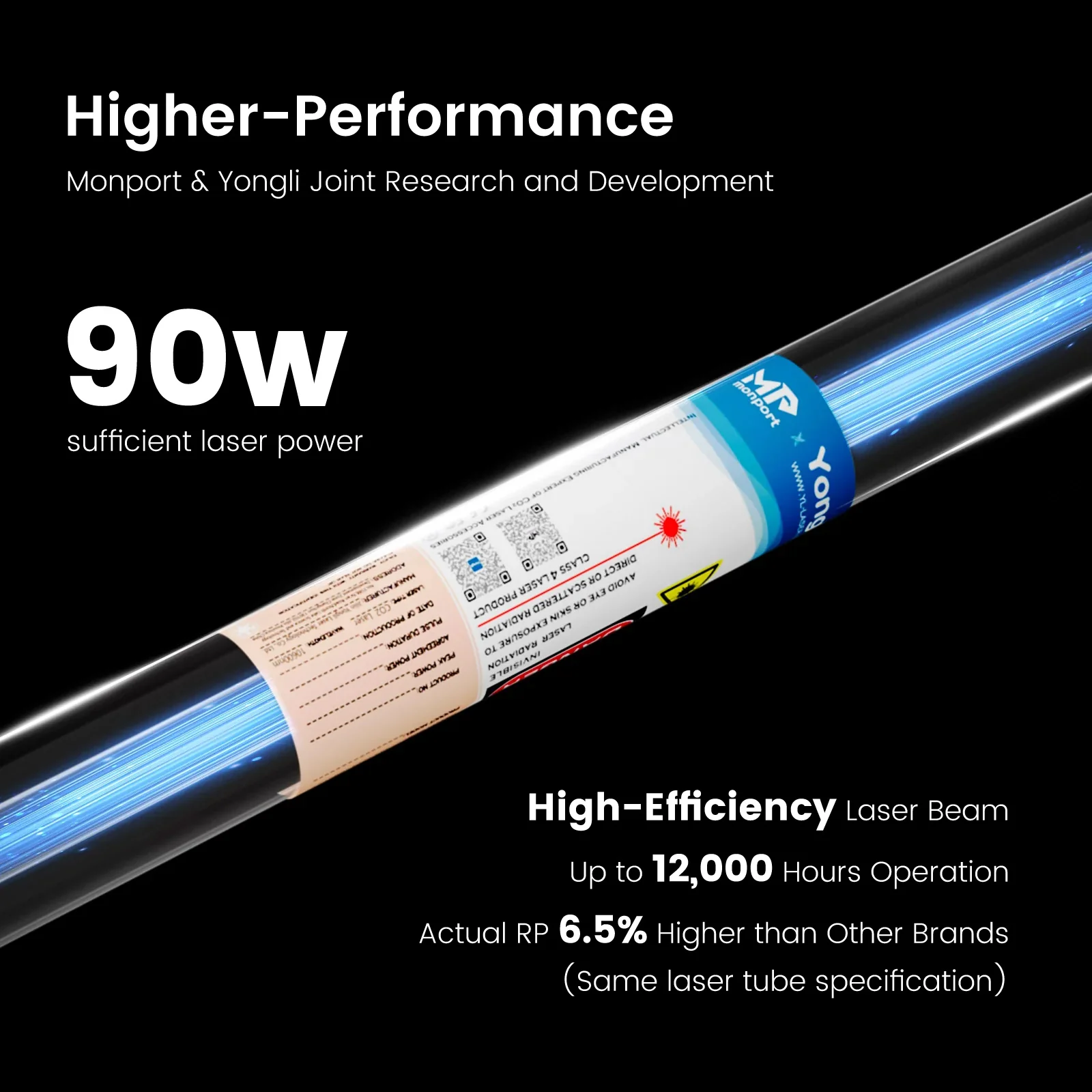 Monport 90W CO2 Laser Engraver & Cutter (28" x 20") with Autofocus - Image 3