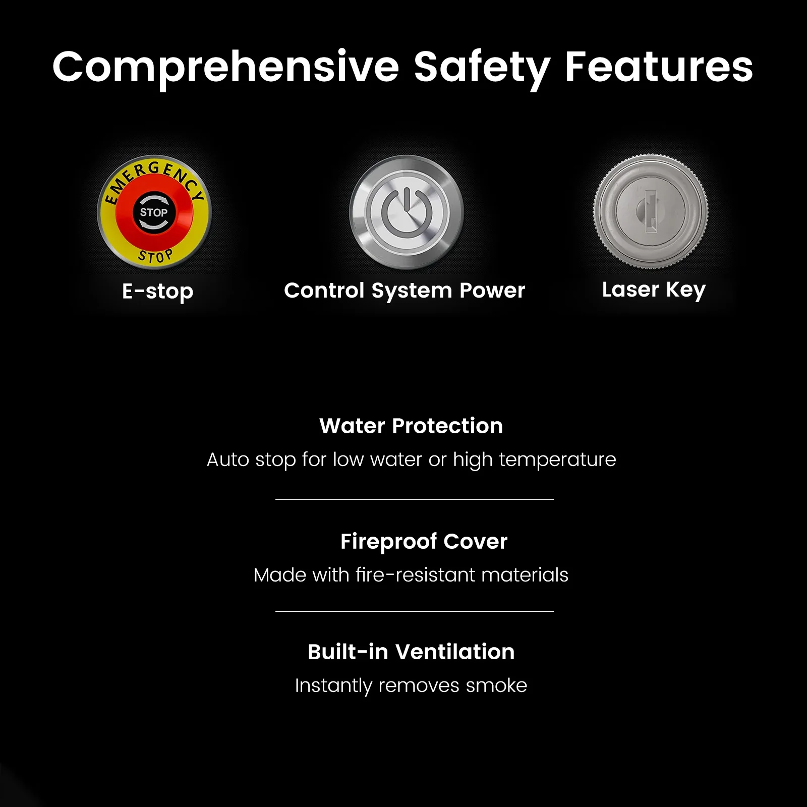 Monport 90W CO2 Laser Engraver & Cutter (28" x 20") with Autofocus - Image 8