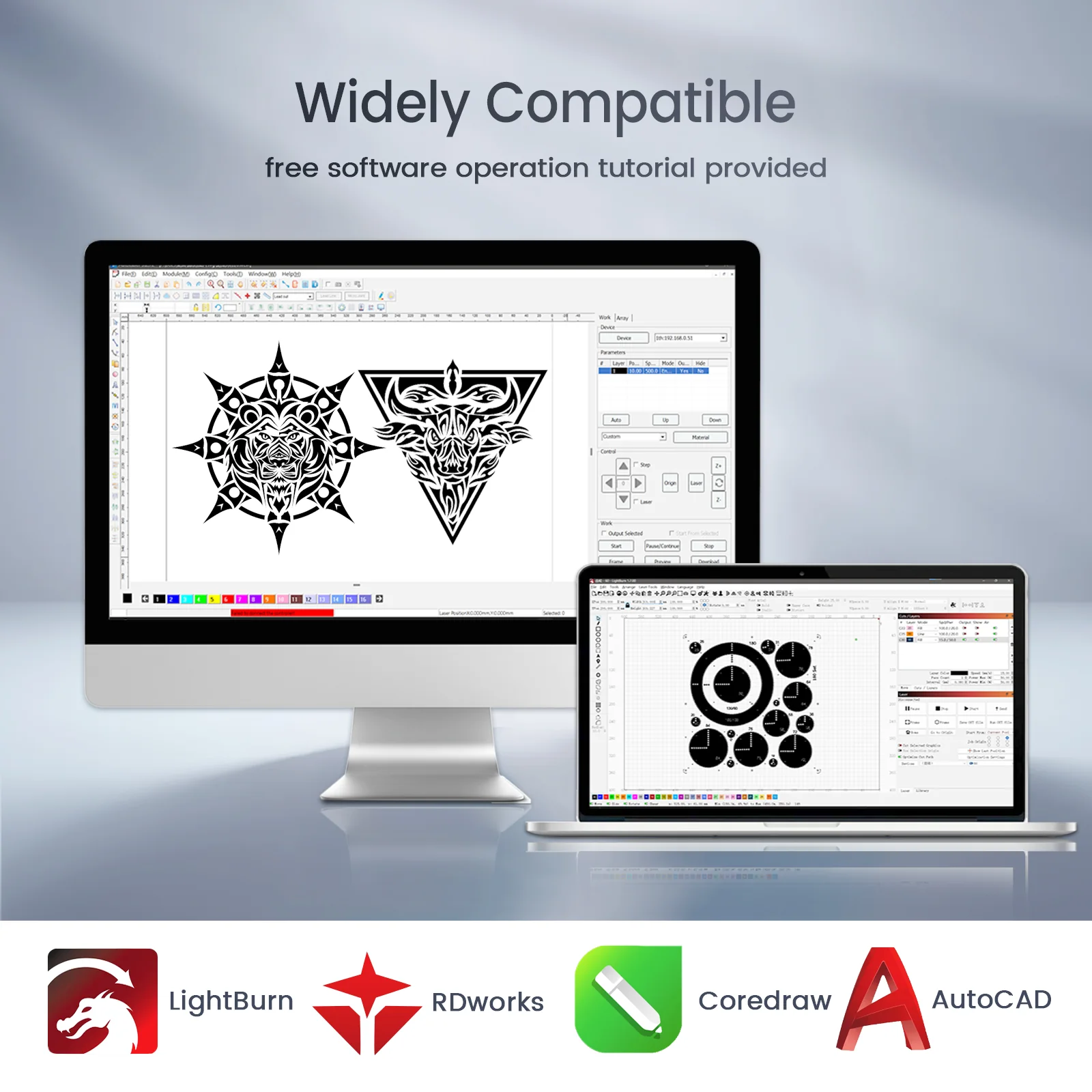 Monport Effi13S Upgraded 130W CO2 Laser Engraver & Cutter with Autofocus and Built-in Water Chiller - Image 11