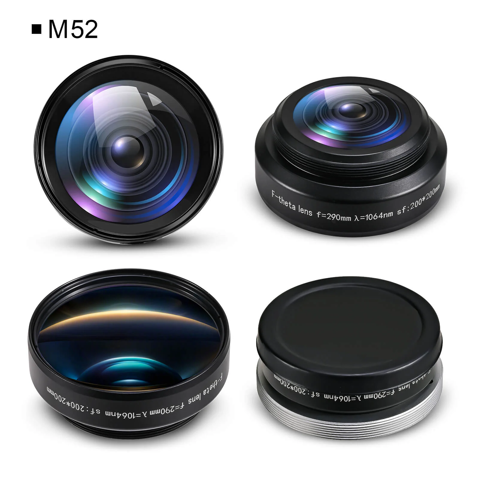 Monport F-theta M52 200mm*200mm Replacement Optical Scanning Lens for Fiber Laser Engraver - Image 5