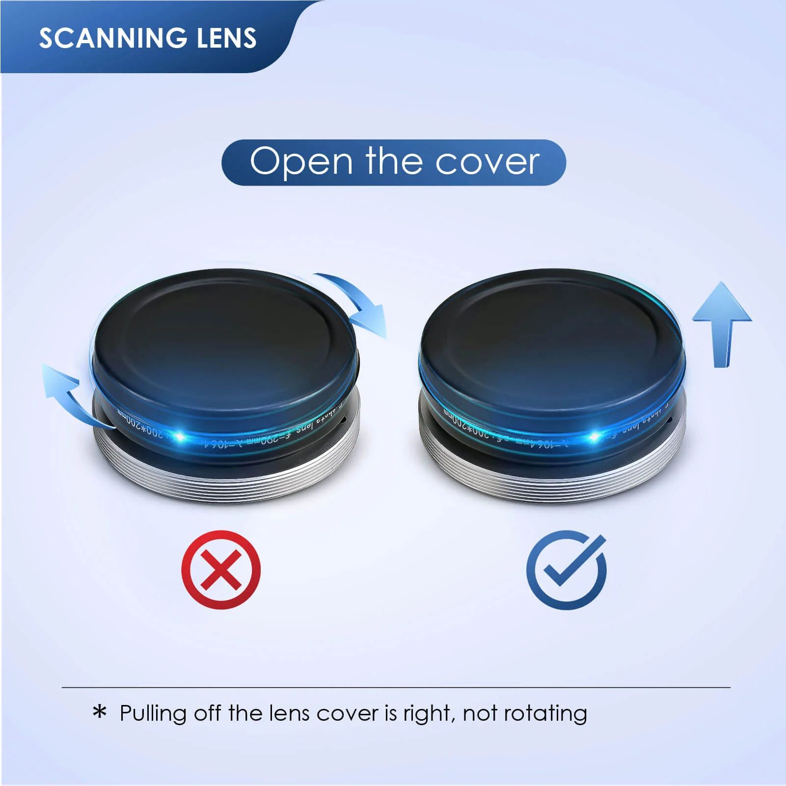 Monport F-theta M52 200mm*200mm Replacement Optical Scanning Lens for Fiber Laser Engraver - Image 8