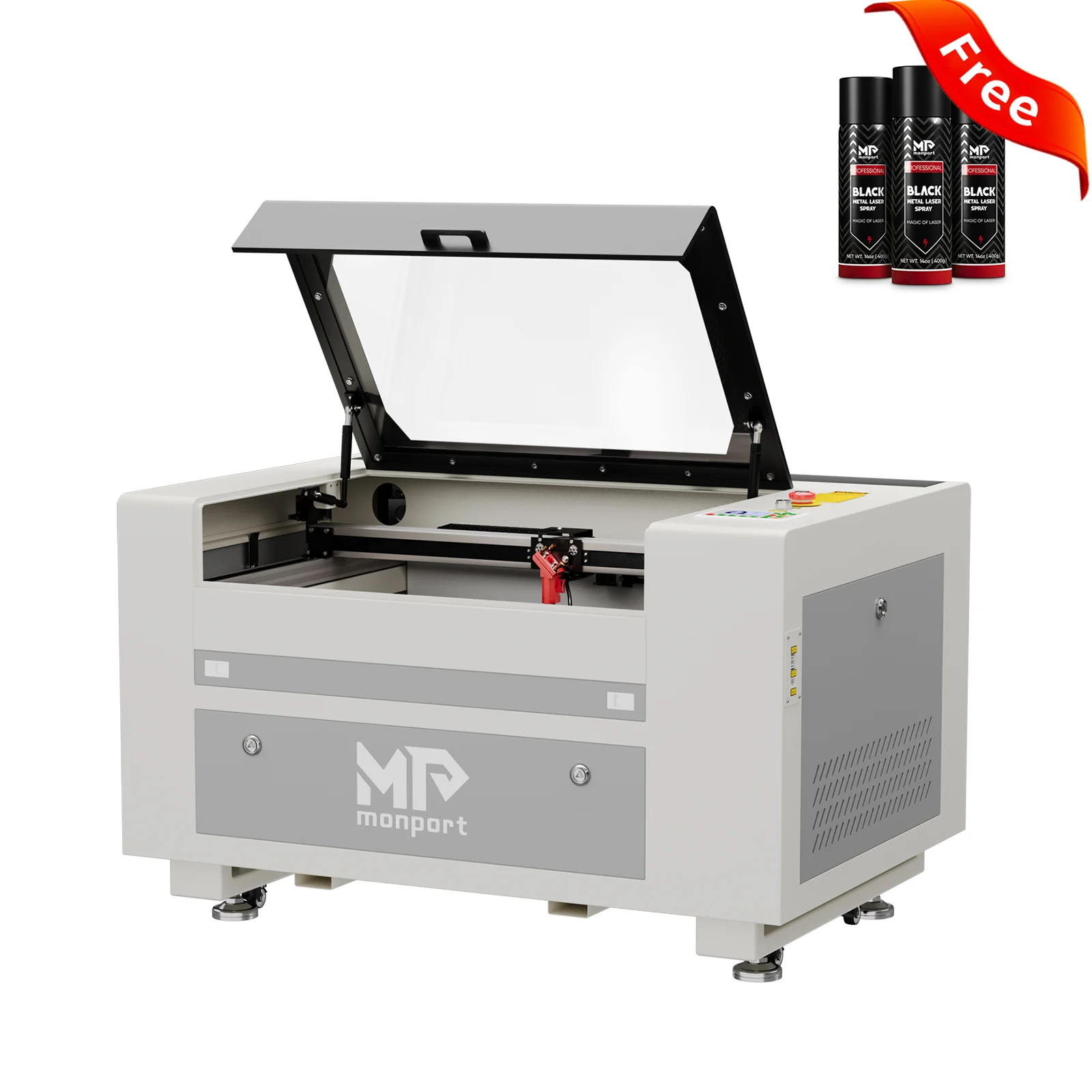 Monport 60W CO2 Laser Engraver & Cutter (24" x 16") with Autofocus - Image 11