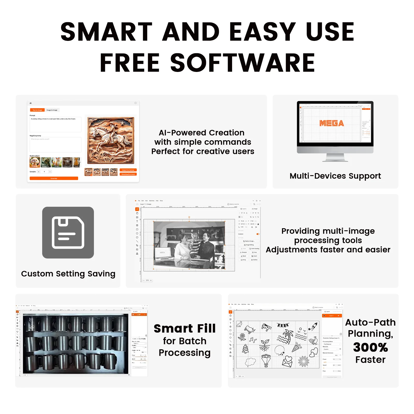 Monport Mega: The World's Premier 70W Intelligent Desktop Engraving Machine - Image 15