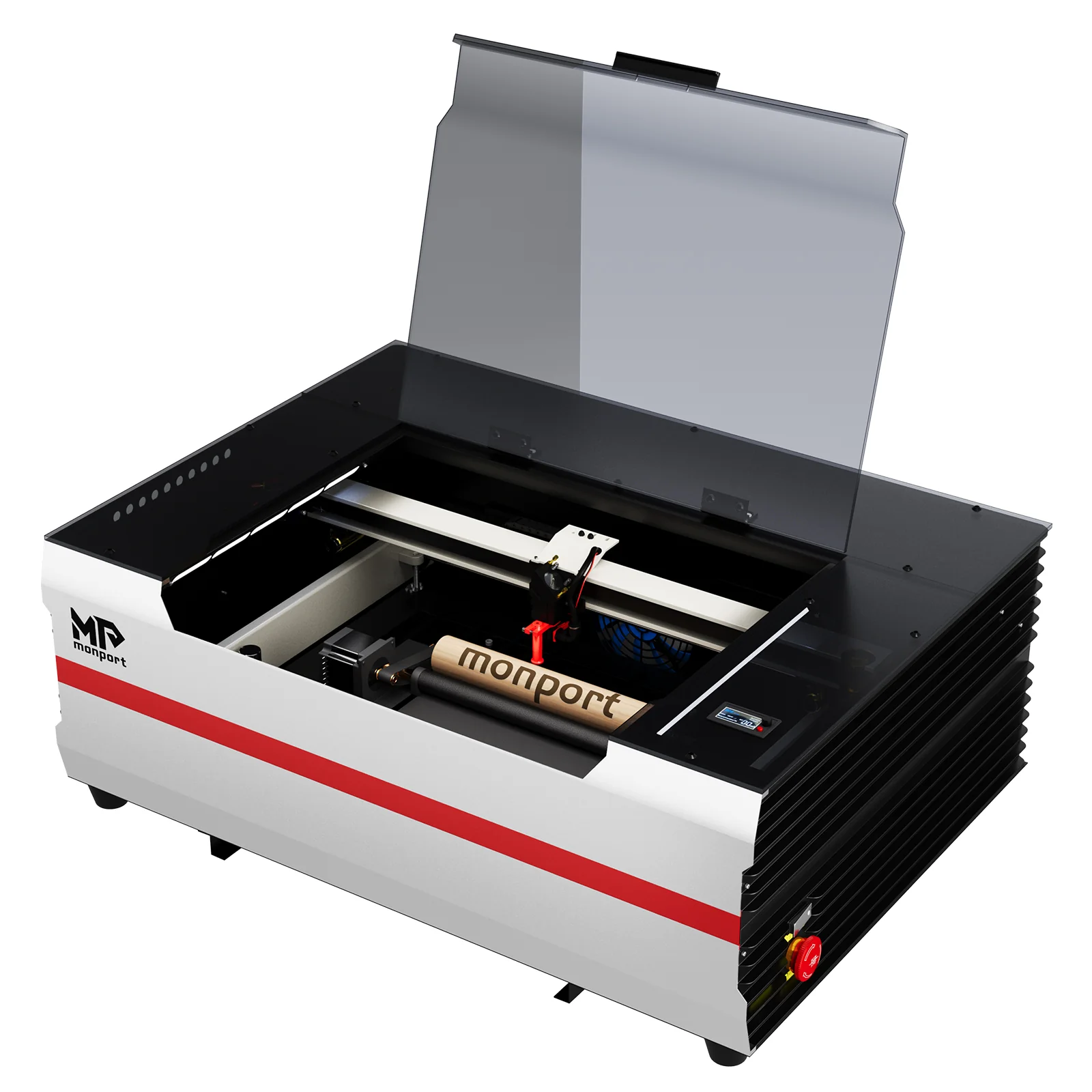 Monport Reno45 45W Desktop CO2 Laser Engraver & Cutter (16" X 12") with Magnetic Assisted Focus - Image 13