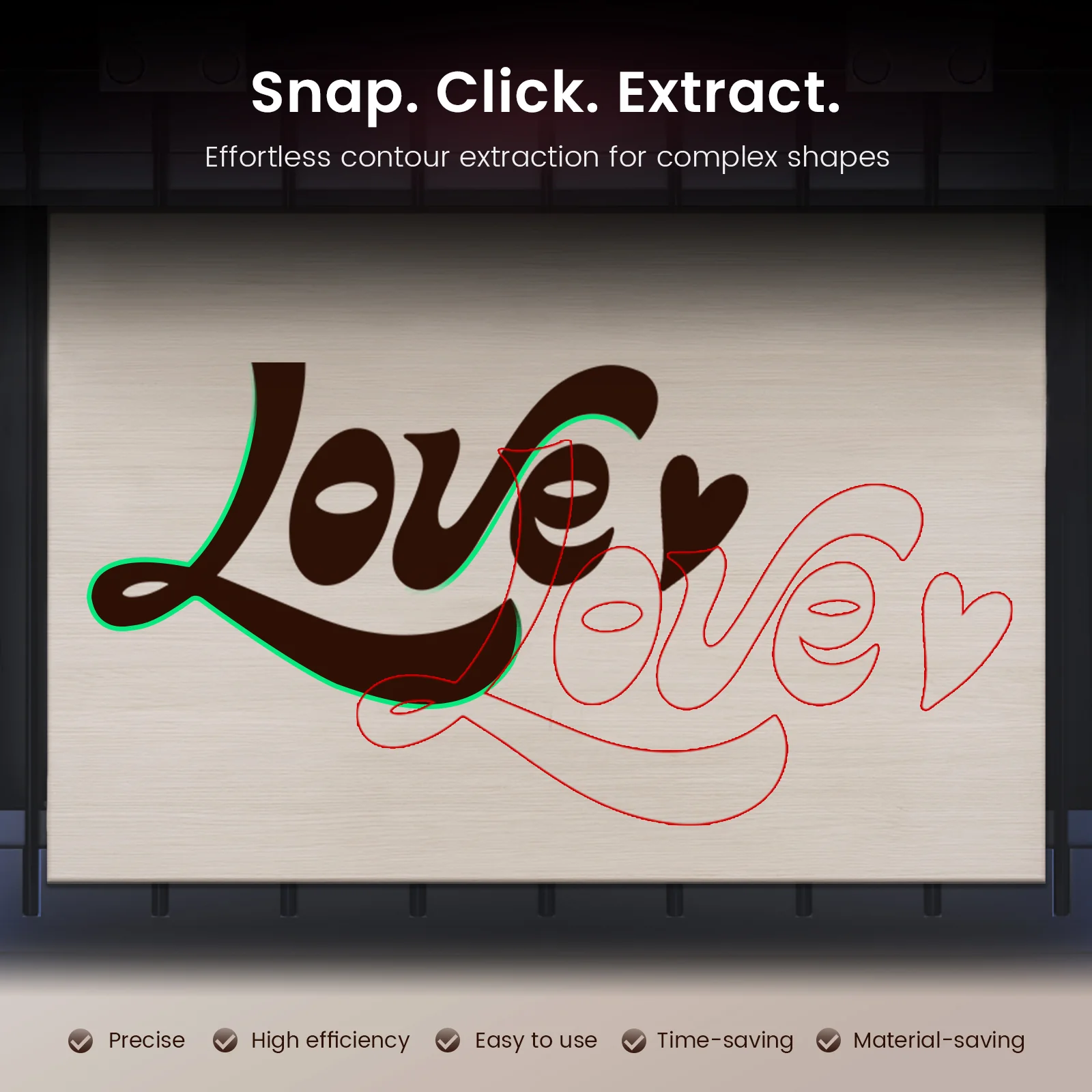 Monport Reno45 Pro Vision 45W Desktop CO2 Laser Engraver & Cutter (16" X 12") with 8MP HD Camera and Magnetic Assisted Focus - Image 11