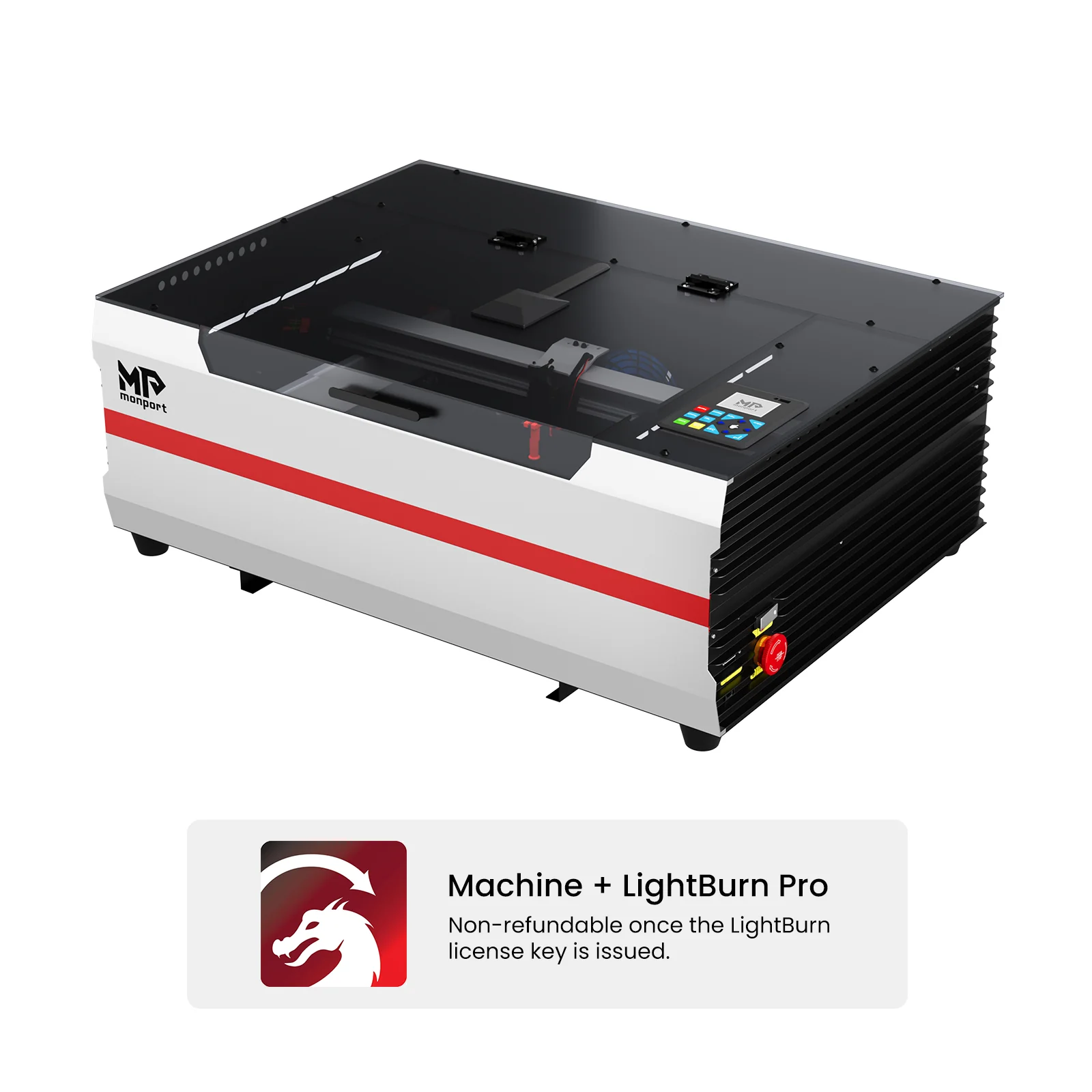 Monport Reno45 Pro Vision 45W Desktop CO2 Laser Engraver & Cutter (16" X 12") with 8MP HD Camera and Magnetic Assisted Focus - Image 21