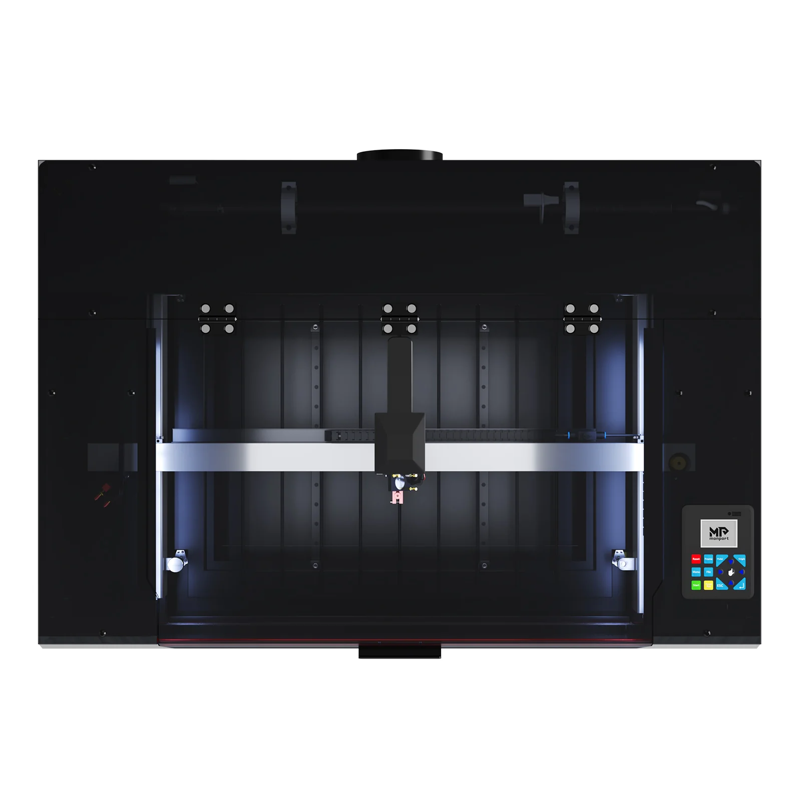 Monport Reno65 Pro Vision 65W Desktop CO2 Laser Engraver & Cutter (24" X 16") with 8MP HD Camera and Magnetic Assisted Focus - Image 15