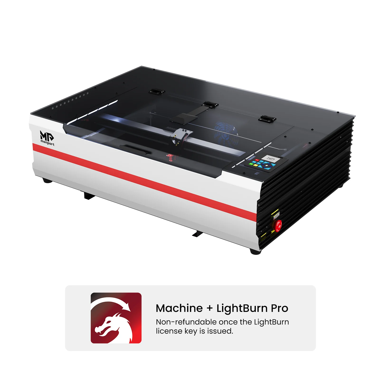 Monport Reno65 Pro Vision 65W Desktop CO2 Laser Engraver & Cutter (24" X 16") with 8MP HD Camera and Magnetic Assisted Focus - Image 20