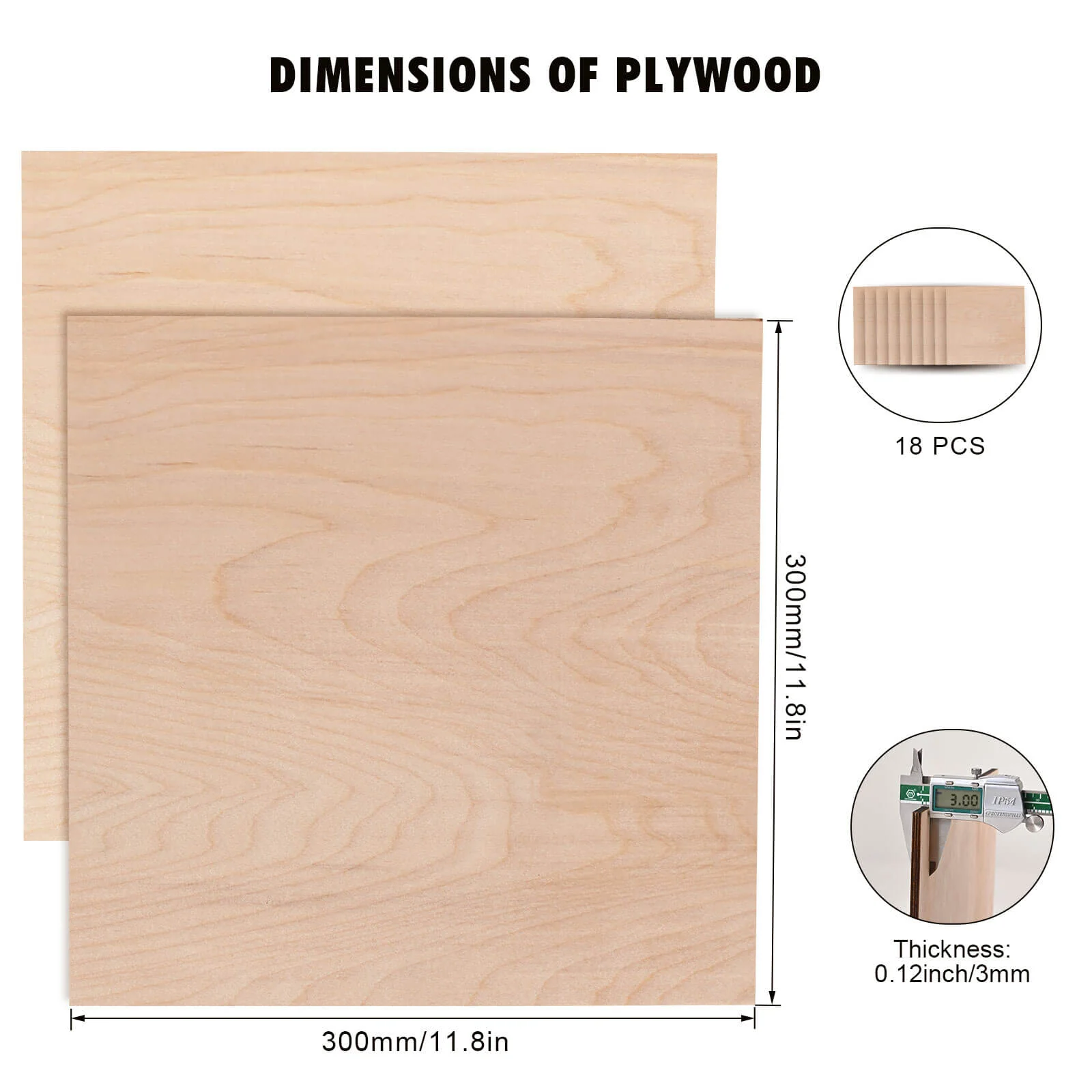 Monport Selected Birch Plywood for Laser Engravers and Cutters DIY Crafting - Image 4