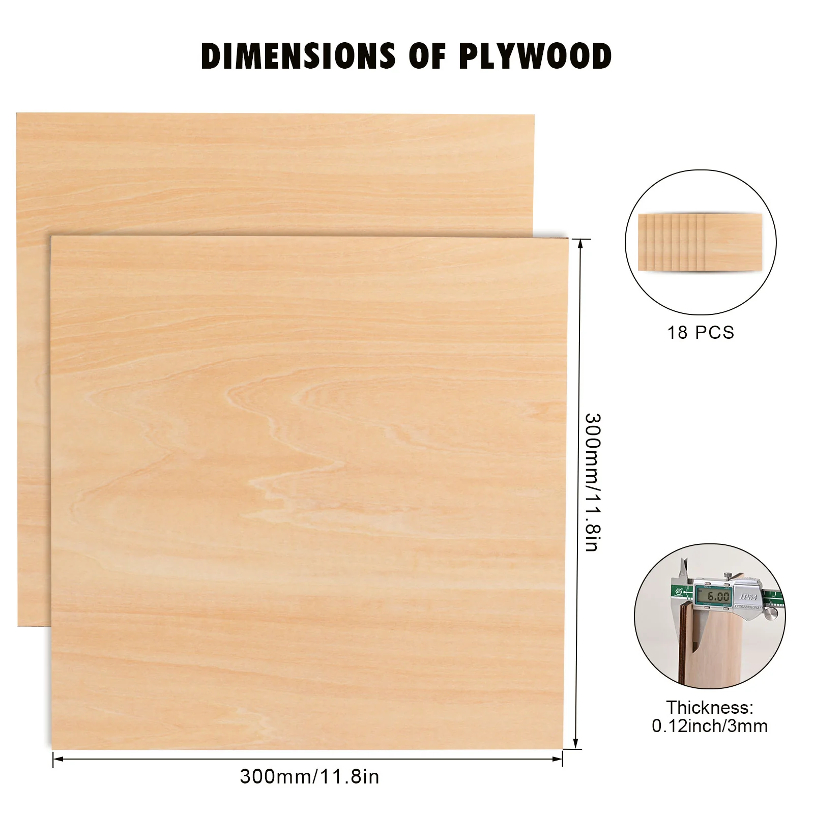 Monport Selected Basswood  Plywood for Laser Engravers and Cutters DIY Crafting - Image 4