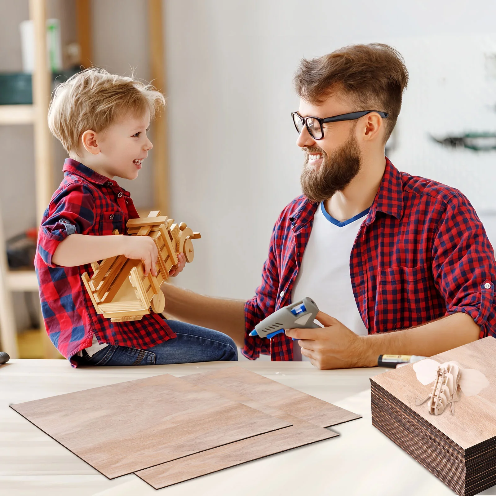 Monport Selected Paulownia Plywood for Laser Engravers and Cutters DIY Crafting - Image 5