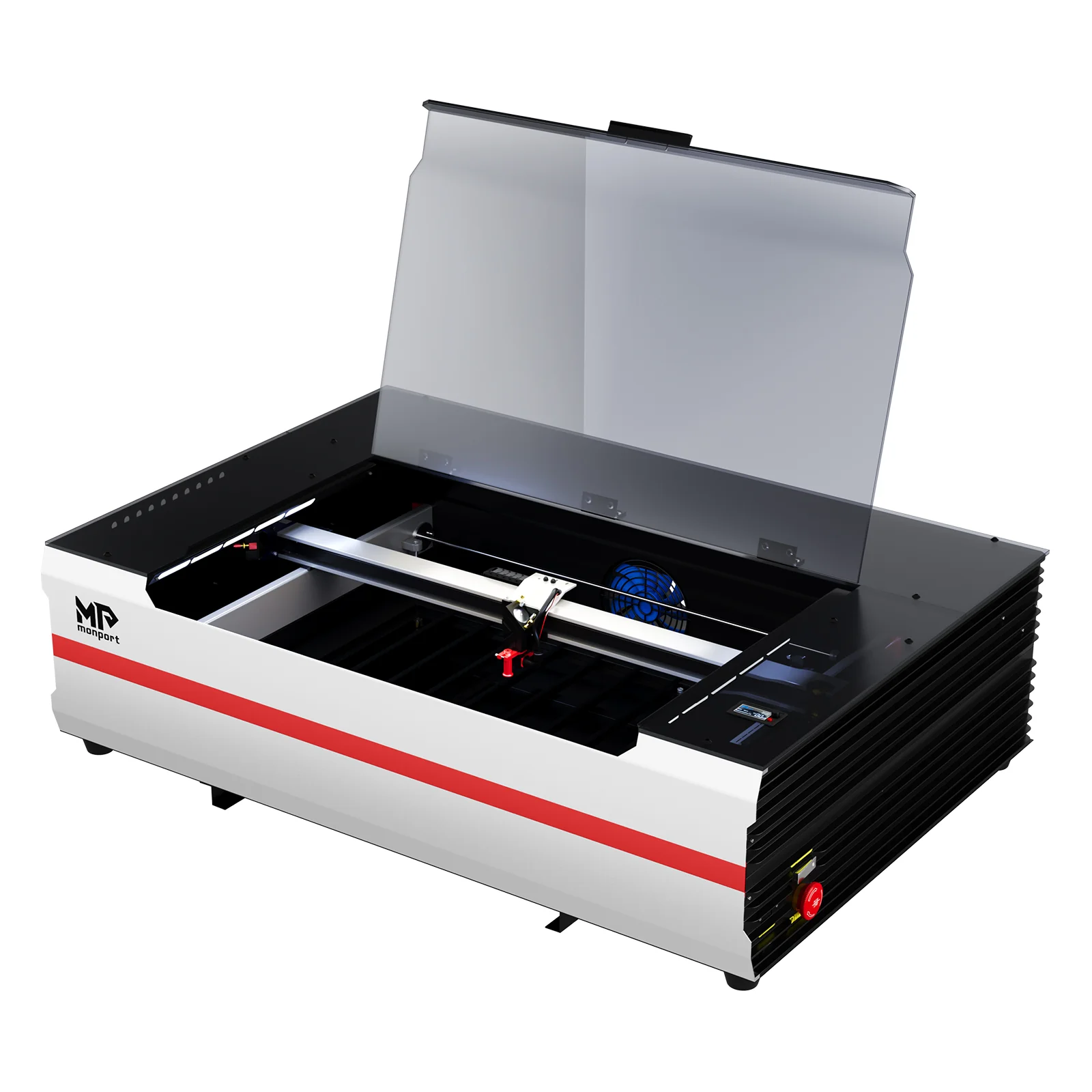 Monport Reno65 65W Desktop CO2 Laser Engraver & Cutter (24" X 16") with Magnetic Assisted Focus - Image 14