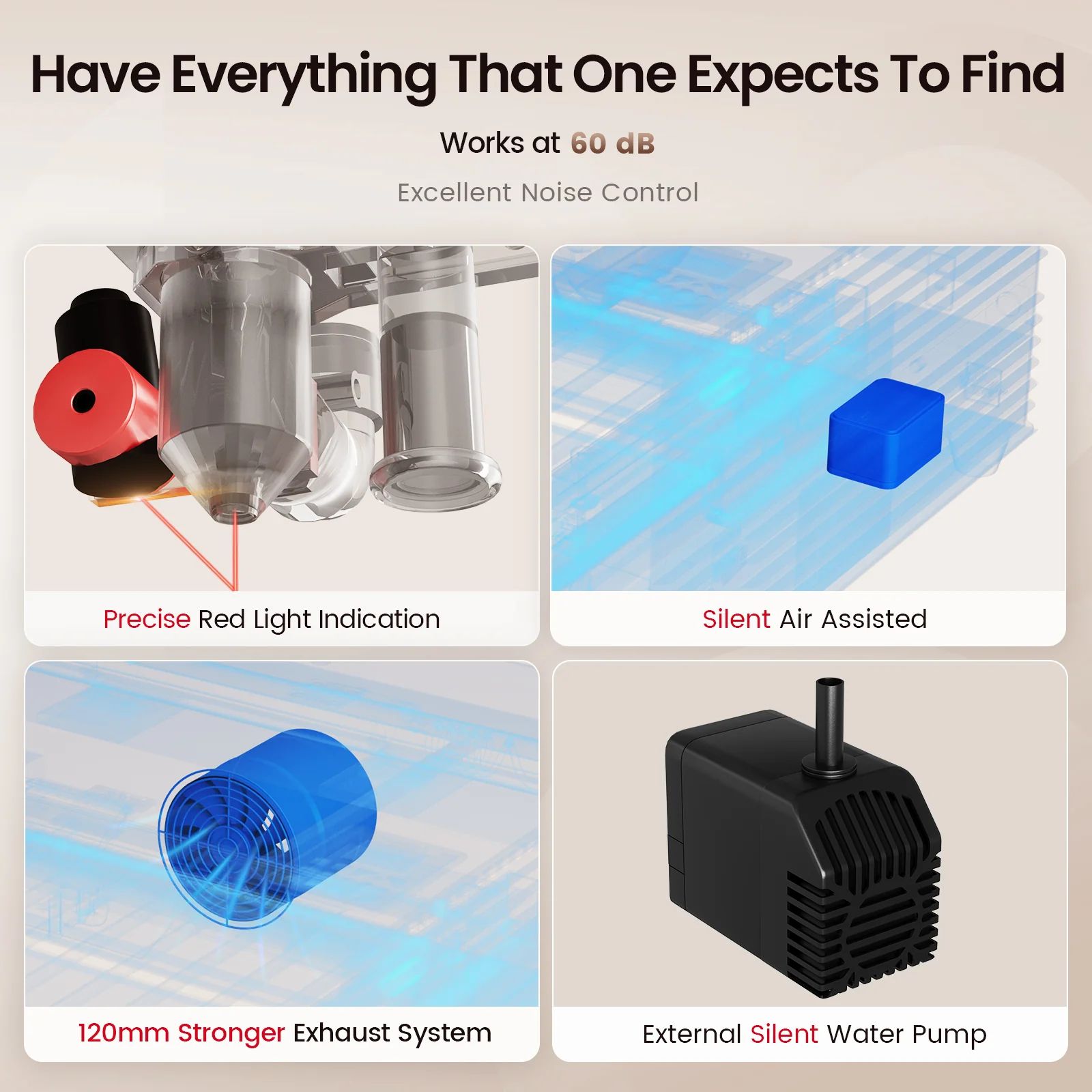 Monport Reno65 Pro 65W Desktop CO2 Laser Engraver & Cutter (24" X 16") with DSP Controller and Magnetic Assisted Focus - Image 14